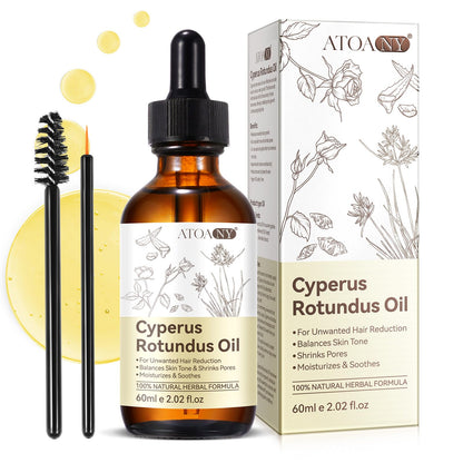 Cyprus Rotundus Oil - Cyperus Oil Cyperus Cypress Rotundus for Hair Removal Reducing Body Hair Growth Smooth Skin & MoisturizingSuitable for All Skin Types Natural Hair Removal Solution - 2.03 oz